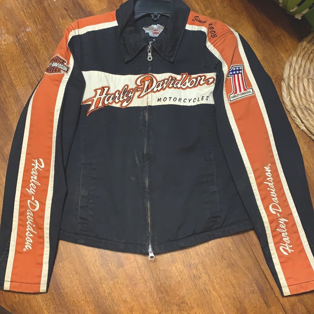Women’s  Harley Davidson Riding Jacket Size Small.